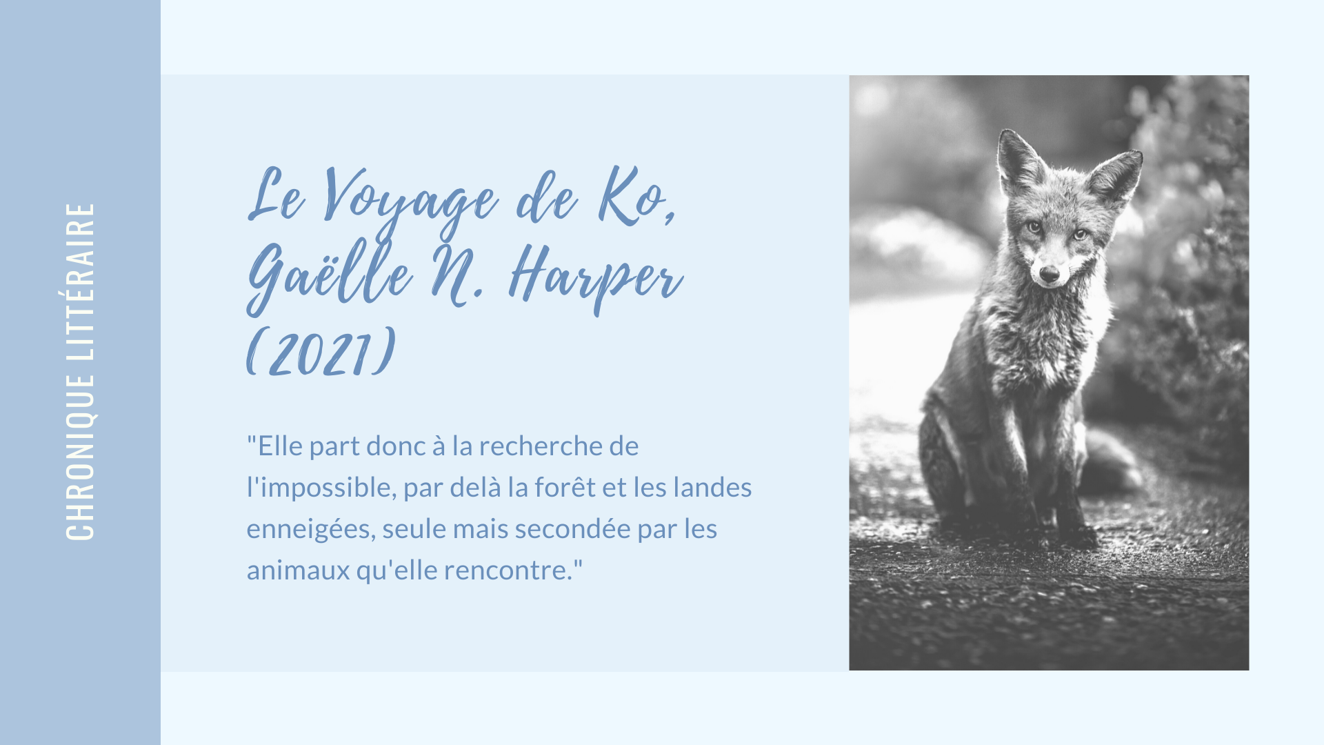 Avis Lecture · Le Voyage de Ko, Gaëlle N. Harper